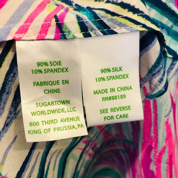 LILLY PULITZER Adira Top in Scarlet Macaw *NWT* XS - Picture 5 of 5